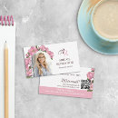 Search for flower shape business cards For her