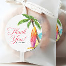 Search for palm tree bridal shower stickers Thank you