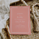 Search for blush and coral wedding invitations For her