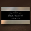 Search for metallic silver business cards Unique