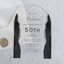 Search for clear birthday invitations Fifty