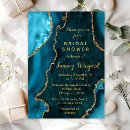 Search for teal and gold bridal shower invitations Bride to be