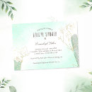 Search for mint and gold bridal shower invitations Glitter