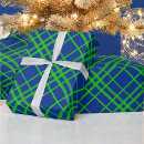 Search for blue and green plaid wrapping paper Geometric