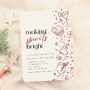 Search for making spirits bright invitations Whimsical