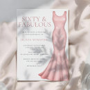 Search for pink and gold 60th birthday invitations Womans