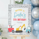Search for construction birthday signs Dump truck