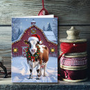 Search for cow in santa hat cards Farm