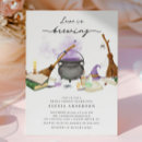 Search for witch bridal shower invitations Watercolor