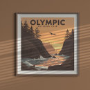 Search for olympic posters Olympic national park souvenir