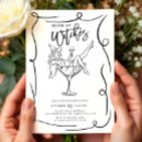 Search for girl in a martini glass invitations Girls night out