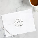 Search for monogrammed address stickers Black and white