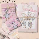 Search for silly wrapping paper First birthday