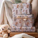 Search for animals wrapping paper Wild one birthday