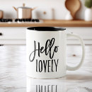 Search for hello lovely mugs Cute