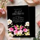 Search for black hot pink bridal shower invitations Watercolor