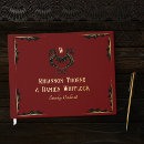 Search for red and black wedding guest books Burgundy
