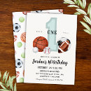 Search for sports 1st birthday invitations Boys first birthday