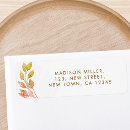 Search for leaves return address labels Rustic