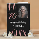 Search for elegant 70th birthday cards Black