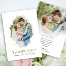 Search for classic wedding thank you cards Gold