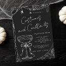 Search for scary spider invitations Black and white