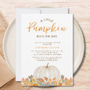 Search for little pumpkin baby shower invitations Autumn fall