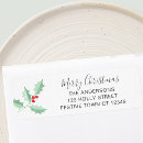 Search for red and green return address labels Berries