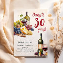 Search for wine birthday invitations Cheers to 30 years