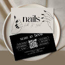Search for nail tech business cards Black