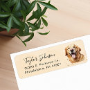 Search for golden retriever return address labels Dog