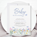 Search for in bloom baby boy shower invitations Floral