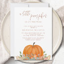 Search for little pumpkin on the way invitations Watercolor