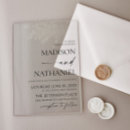 Search for see through invitations Newly weds