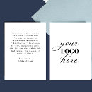 Search for white logo cards Promotional