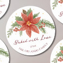Search for white poinsettia stickers Red and white