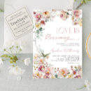 Search for pink blossoms invitations Modern