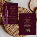 Search for burgandy wedding invitations Modern