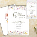 Search for wildflower 1st birthday invitations Elegant