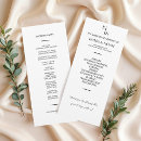 Search for outline wedding programs Black and white