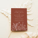 Search for modern floral wedding invitations Bohemian