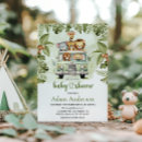 Search for safari baby shower invitations Wildlife wilderness botanical forest
