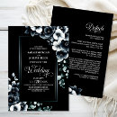 Search for black and white floral wedding invitations All in one