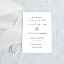 Search for formal wedding invitations Black and white