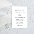 Search for formal wedding invitations Black and white