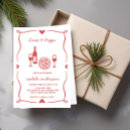 Search for pizza bridal shower invitations Red