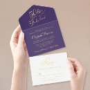 Search for purple 50th birthday invitations Calligraphy