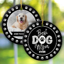 Search for black and white dog christmas tree decorations Puppy