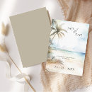 Search for beach save the dates Palm trees