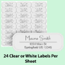 Search for vinyl return address labels Black and white